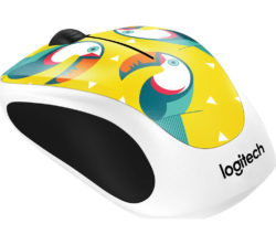 LOGITECH  Toucan M238 Wireless Optical Touch Mouse - Yellow & White